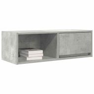 ТВ шкафове 2 бр бетонно сиви 80x31x25,5 см инженерно дърво