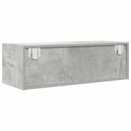 ТВ шкафове 2 бр бетонно сиви 80x31x25,5 см инженерно дърво