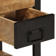 Нощно шкафче 35x34x45 cm Масивна груба дървесина Манго