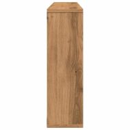 Стенен рафт, дъбов, 85x16x52,5 см, инженерно дърво