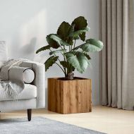 Плантерна кутия, дъб артизан, 40x40x40 см, инженерно дърво