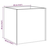 Плантерна кутия, дъб артизан, 40x40x40 см, инженерно дърво