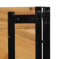 Табла за глава 180 cm от масивна дървесина акация и желязо