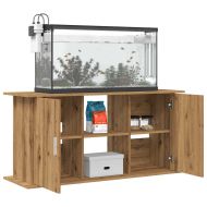 Стойка за аквариум, дъб, 121x41x58 см, инженерно дърво
