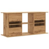 Стойка за аквариум, дъб, 121x41x58 см, инженерно дърво