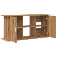 Стойка за аквариум, дъб, 121x41x58 см, инженерно дърво