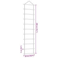 Декорация за стена с форма на стълба 50x200 cm Естествен клон
