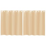 Пердета от воал с втулки, 2 бр, пясъчно