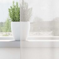 Пердета от воал с втулки, 2 бр, бяло