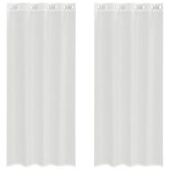 Пердета от воал с втулки, 2 бр, бяло