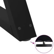 Крака за масичка за кафе, 2 бр., черни, 60 x (42-43,3) см, стомана