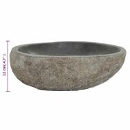 Мивка от речен камък, овална, (29-38)x(24-31) см