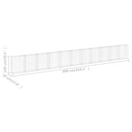 Габионна стена с капаци, поцинкована стомана, 900x30x100 см