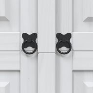 Бюфет, мексикански бор, стил Корона, бял, 80x40x170 cм