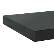 Стенни рафтове 2 бр 75x23,5 см черни неръждаема стомана