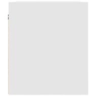 Нощно шкафче за стенен монтаж, бяло, 38x34x40 см