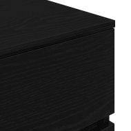 Нощни шкафчета с 3 чекмеджета, 2 бр, черни, 39x35x65 см