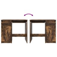 Бюро, опушен дъб, 86x49x76 см, инженерно дърво