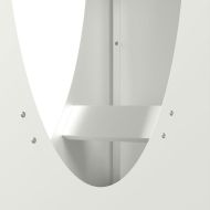 Стойка за дърва, бяла, 50x23x100 см, студеновалцувана стомана