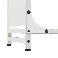 Стойка за дърва, бяла, 90x28x65 см, студеновалцувана стомана