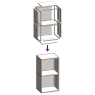 Стойка за дърва, 40x30x75 см, студеновалцувана стомана