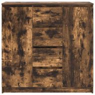 Бюфет с чекмеджета, опушен дъб 100,5x35x98,5 см инженерно дърво