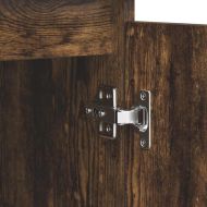 Бюфет с чекмеджета, опушен дъб, 100,5x35x76 см, инженерно дърво