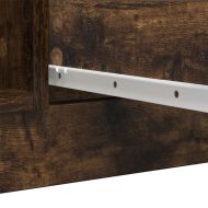 Бюфет с чекмеджета, опушен дъб, 100,5x35x76 см, инженерно дърво