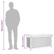 Градинска ракла, 113x50x60,5 см, акация масив