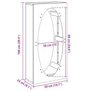 Стойка за дърва, 50x23x100 см, студеновалцувана стомана