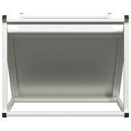 Стойка за дърва, бяла, 70x43x34,5 см, студеновалцувана стомана