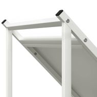 Стойка за дърва, бяла, 70x43x34,5 см, студеновалцувана стомана