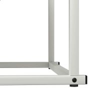 Стойка за дърва, бяла, 70x43x34,5 см, студеновалцувана стомана