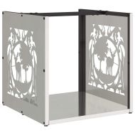 Стойка за дърва за огрев, 40x40x40 см, неръждаема стомана