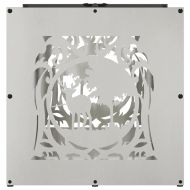 Стойка за дърва за огрев, 40x40x40 см, неръждаема стомана