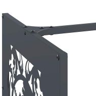 Стойка за дърва, 40x40x40 см, студеновалцувана стомана