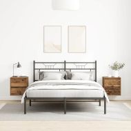 Нощни шкафчета за стенен монтаж, 2 бр, старо дърво, 38x34x40 см