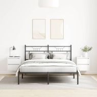 Нощни шкафчета за стенен монтаж, 2 бр, бели, 38x34x40 см