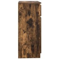 Бюфет с чекмеджета, опушен дъб, 71x35x84 см, инженерно дърво