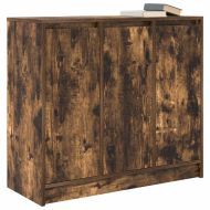 Сайдборд, опушен дъб, 85x34x76 см, инженерно дърво