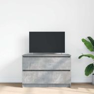 ТВ шкаф Бетон сив 80x35x54 cm Инженерна дървесина