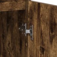 Бюфет с чекмеджета, опушен дъб, 71x35x65 см, инженерно дърво