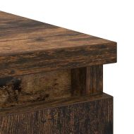 Бюфет с чекмеджета, опушен дъб, 71x35x84 см, инженерно дърво