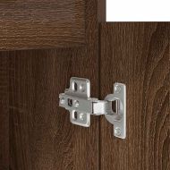 Бюро, кафяв дъб, 86x49x76 см, инженерно дърво