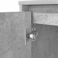 Бюро, бетонно сиво, 120x42x76 см, инженерно дърво