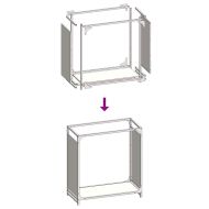 Стойка за дърва, 60x28x65 см, студеновалцувана стомана