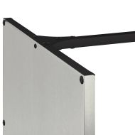 Стойка за дърва за огрев, 40x40x40 см, неръждаема стомана