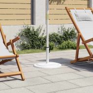 Основа за чадър, бяла, 45x45x30 см, чугун