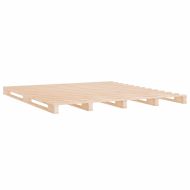 Легло от палети 135x190 см бор масив Double