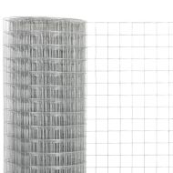 Кокошкарска мрежа, поцинкована стомана, 10x1,5 м, сребриста